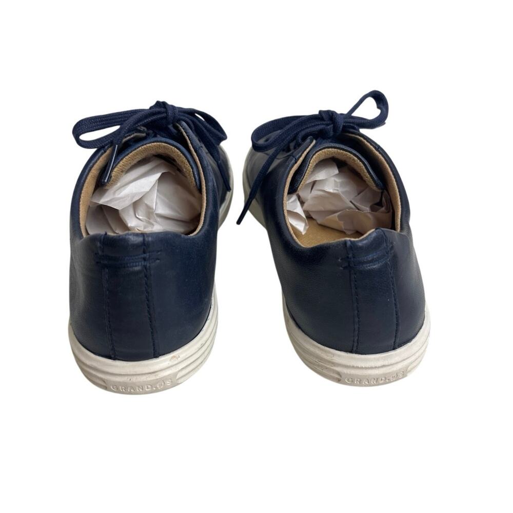 Cole Haan Grand.ØS Navy Leather Sneakers Men’s Size 8 Casual Lace Up - Picture 2 of 5
